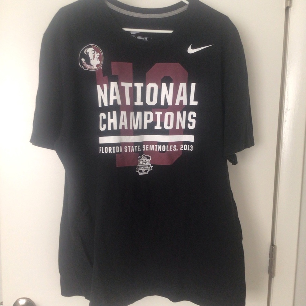 Nike FSU 2013 National Champs Tee Black - Size XXL